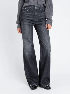 Jeans a zampa Twinset in denim