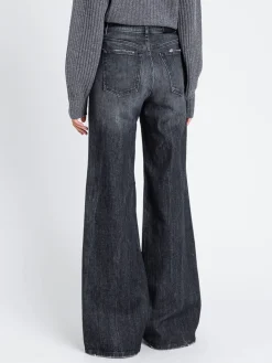 Jeans a zampa Twinset in denim