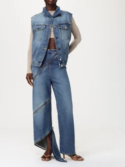 Jeans AlaÏa in cotone con zip