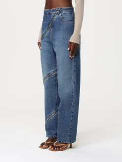 Jeans AlaÏa in cotone con zip