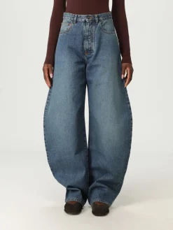 Jeans baggy AlaÏa in denim