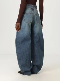 Jeans baggy AlaÏa in denim