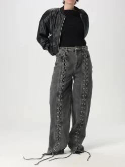 Jeans baggy con criss cross Rotate in cotone bio