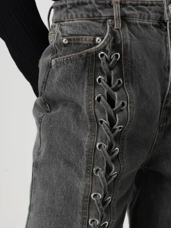 Jeans baggy con criss cross Rotate in cotone bio