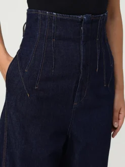 Jeans baggy Sportmax in denim di cotone
