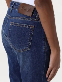 Jeans basic Fay in denim