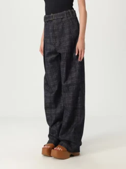 Jeans Burberry in denim con stampa check