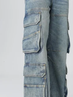 Jeans cargo Diesel in denim di misto cotone