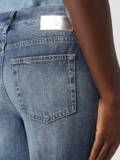 Jeans crop con ricami Pt Torino