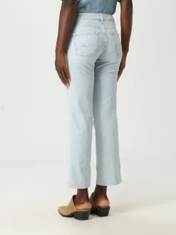Jeans cropped 7 For All Mankind in denim