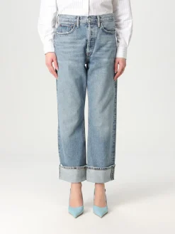 Jeans cropped Agolde in denim