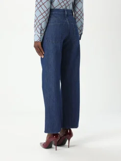 Jeans cropped Gucci in denim