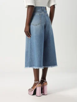 Jeans cropped Pinko in denim
