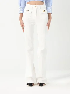 Jeans Elisabetta Franchi in denim con bottoni