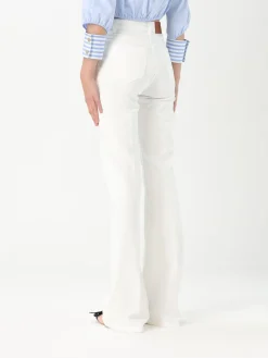 Jeans Elisabetta Franchi in denim con bottoni