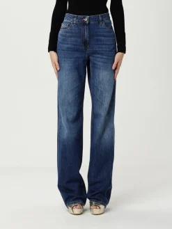 Jeans Elisabetta Franchi in denim di cotone