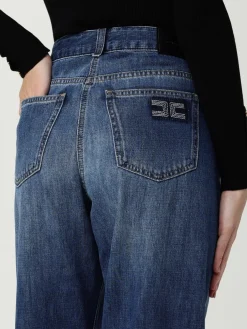 Jeans Elisabetta Franchi in denim di cotone