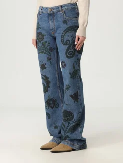 Jeans Etro in denim con motivo Paisley