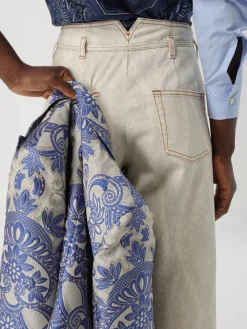 Jeans Etro in denim stretch stampato