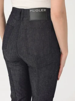 Jeans flared Mugler in denim