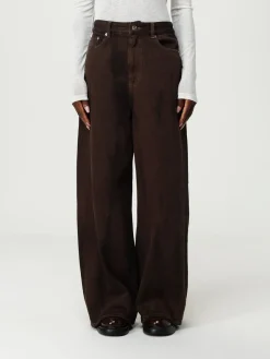 Jeans Ganni in denim di cotone