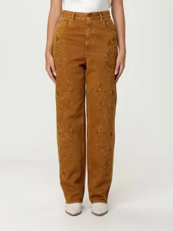 Jeans Golden Goose in denim di cotone con ricami