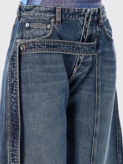 Jeans Jean Paul Gaultier in denim di cotone