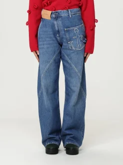 Jeans JW Anderson in denim di cotone