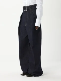 Jeans Sportmax in denim di cotone con cinta