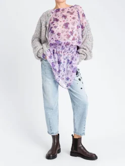 Jeans Twinset Actitude in denim con ricami