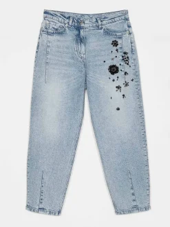 Jeans Twinset Actitude in denim con ricami