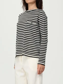 Maglia a girocollo a righe 's Max Mara in lino