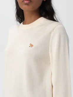 Maglia a girocollo con logo Maison Kitsuné