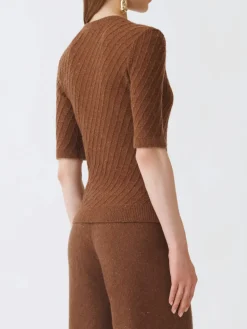 Maglia a girocollo Fabiana Filippi con paillettes