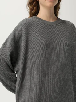 Maglia a girocollo in cotone e viscosa Brunello Cucinelli