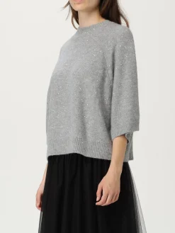 Maglia a girocollo in lana vergine e cashmere Fabiana Filippi