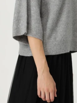 Maglia a girocollo in lana vergine e cashmere Fabiana Filippi