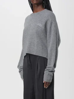 Maglia a girocollo in lana con logo di strass Blumarine