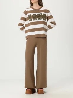 Maglia a girocollo in lana vergine a righe 1951 Max Mara