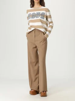 Maglia a girocollo in lana vergine a righe 1951 Max Mara