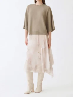 Maglia a girocollo in lana vergine e cashmere Fabiana Filippi