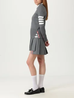 Maglia a girocollo in lana con banda 4-bar Thom Browne