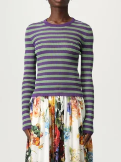Maglia a girocollo in viscosa a righe Dolce & Gabbana