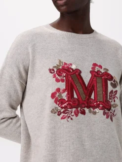 Maglia a girocollo M Max Mara in lana e cashmere