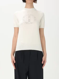 Maglia a girocollo Oval T Twinset