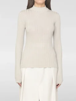 Maglia a lupetto in cotone a coste Brunello Cucinelli