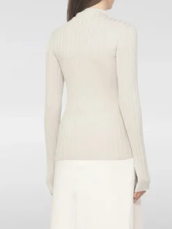 Maglia a lupetto in cotone a coste Brunello Cucinelli