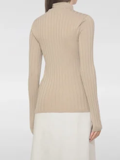 Maglia a lupetto in cotone a coste Brunello Cucinelli