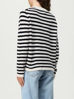 Maglia a righe in lana e cashmere Allude