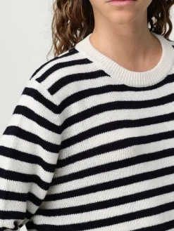 Maglia a righe in lana e cashmere Allude